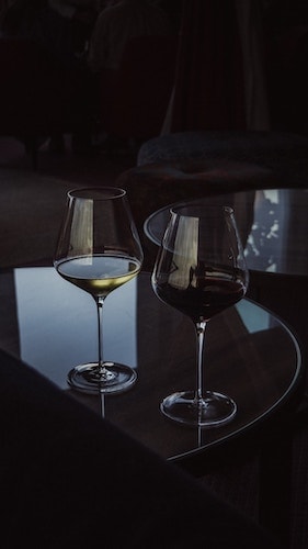 Fresh wine, ready to be drunk