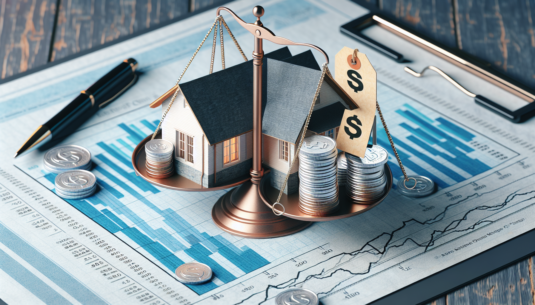 Illustration depicting the financial implications of an assumable mortgage on home equity and sale price