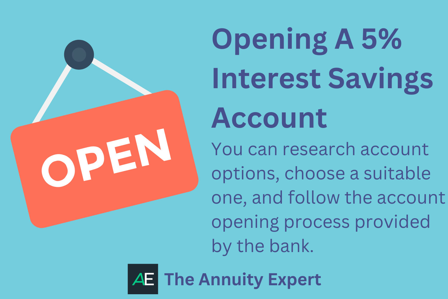 How To Open A 5% Interest Savings Account