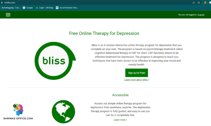 Bliss offers online therapy sessions