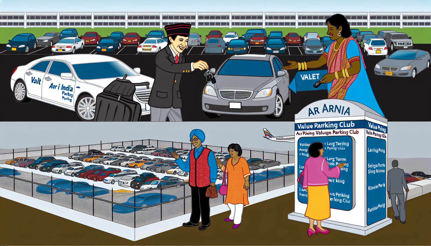 Valet parking and long-term parking at Newark Airport