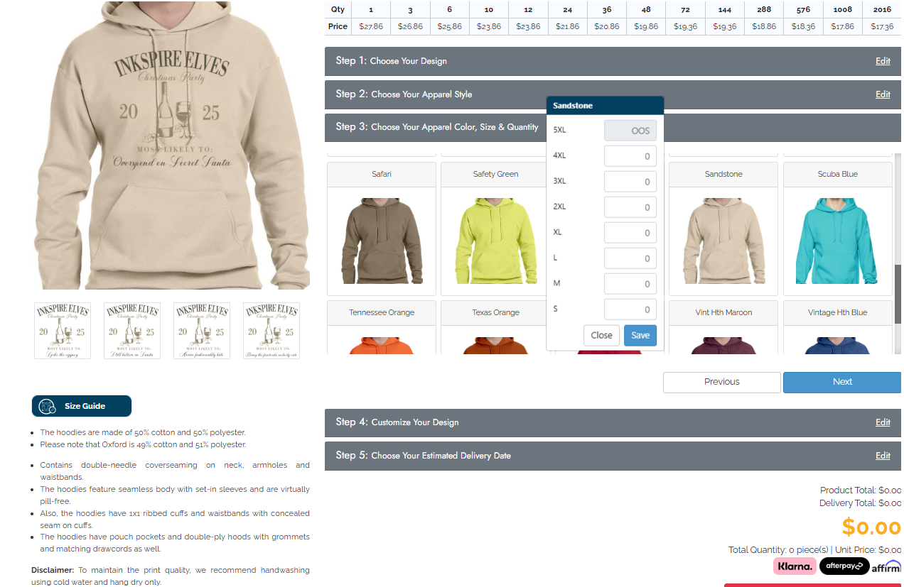 Care, Returns & Sizing Guide