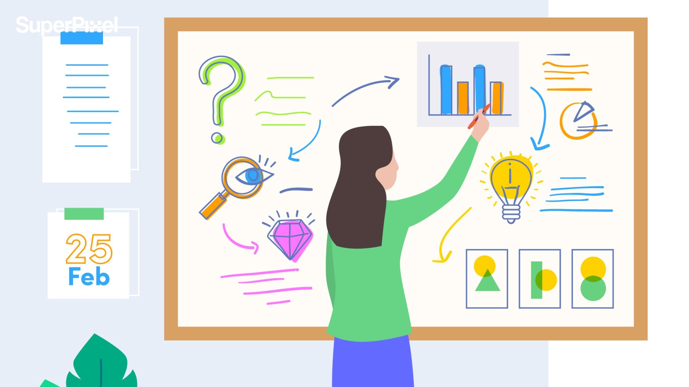white board animation for a website (dok.freepik)