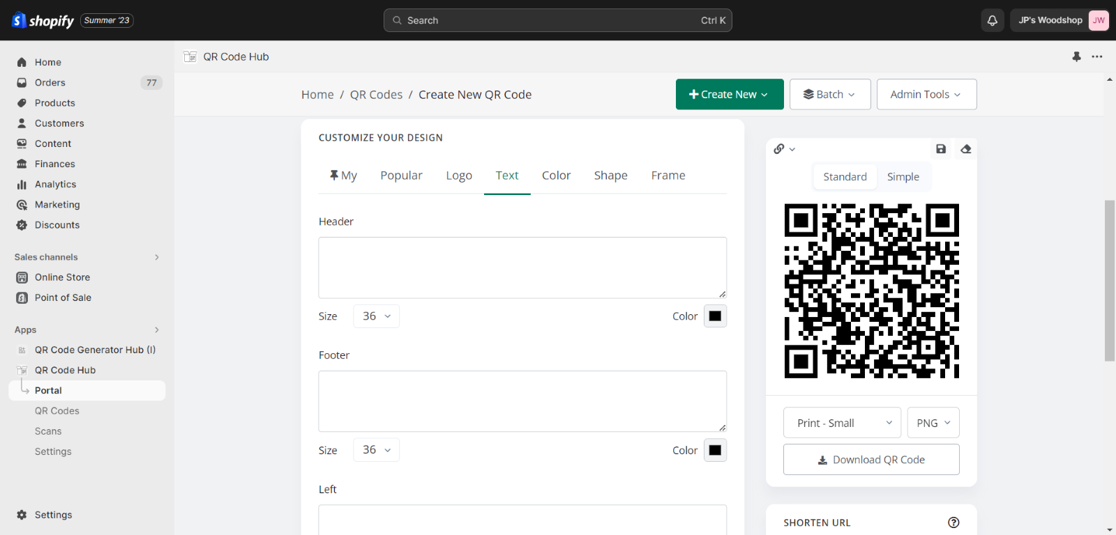 QR Code Generator Hub - QR Code Generator Hub for Shopify