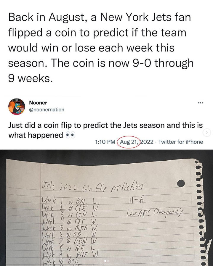 The Coin Flip Prophecy is Alive & Well