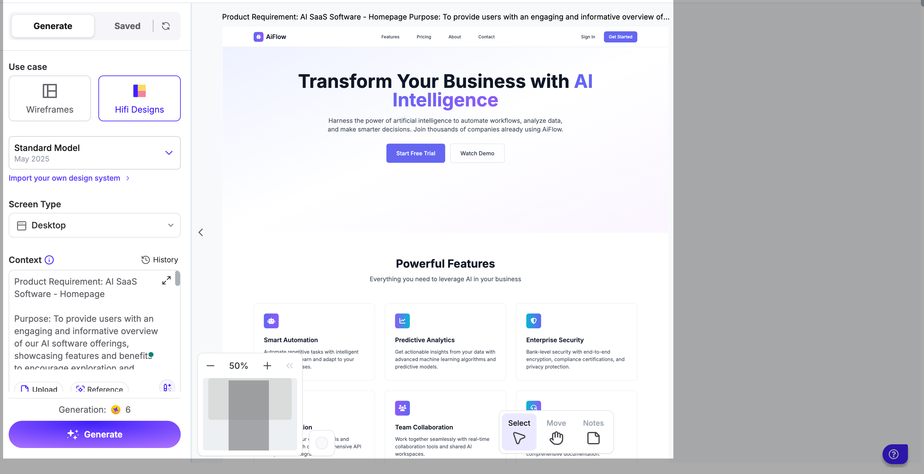 uxpilot ai generator