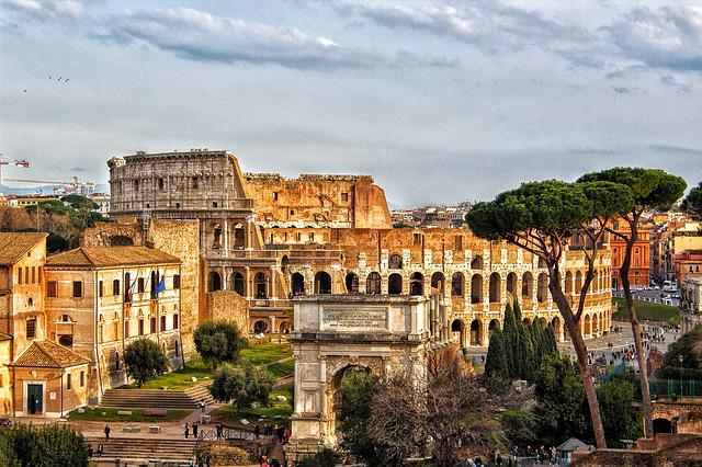 colosseum, rome, city