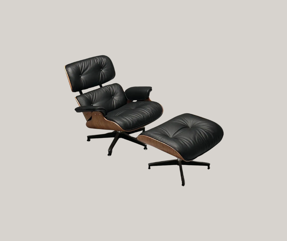 The great thing about a leather Eames chair is that you can create your unique perfect blend of materials (though the price can be steep)
