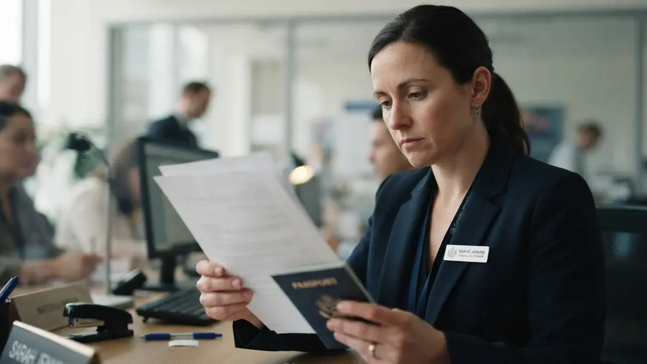 What flight itinerary wording tells a visa officer
