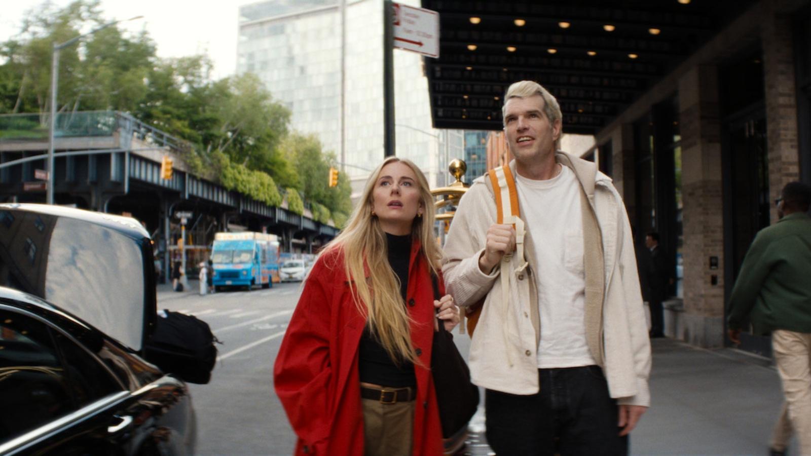 Justine Lupe as Morgan and Timothy Simons as Sasha in Nobody Wants This Season 3