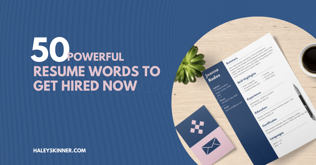 Resume Power Words