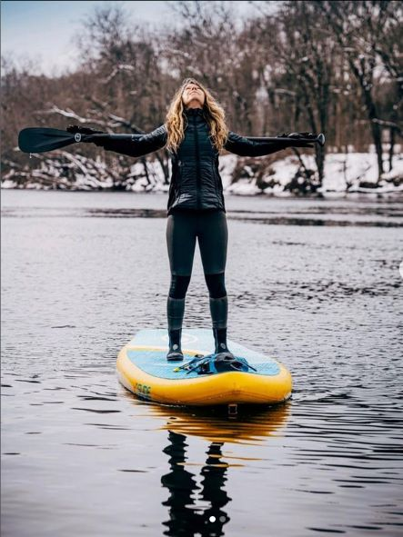 paddle board in winter