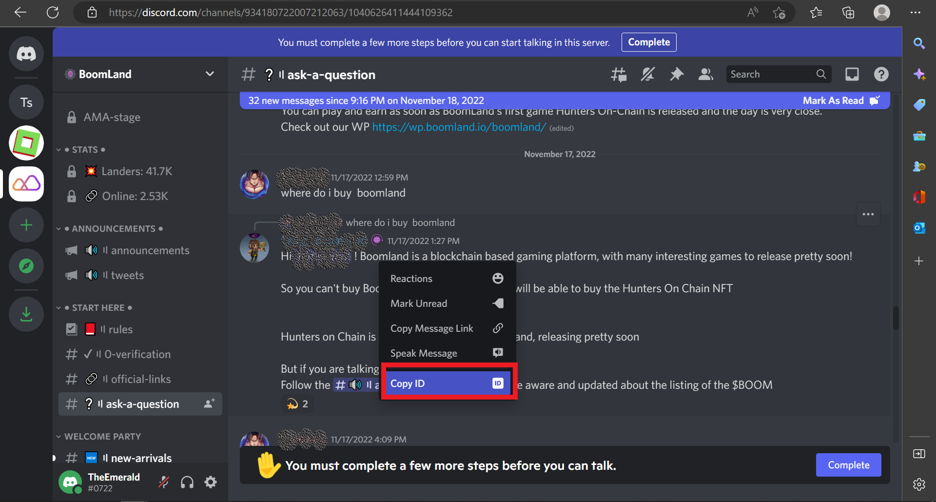 Discord Desktop - copy user ID