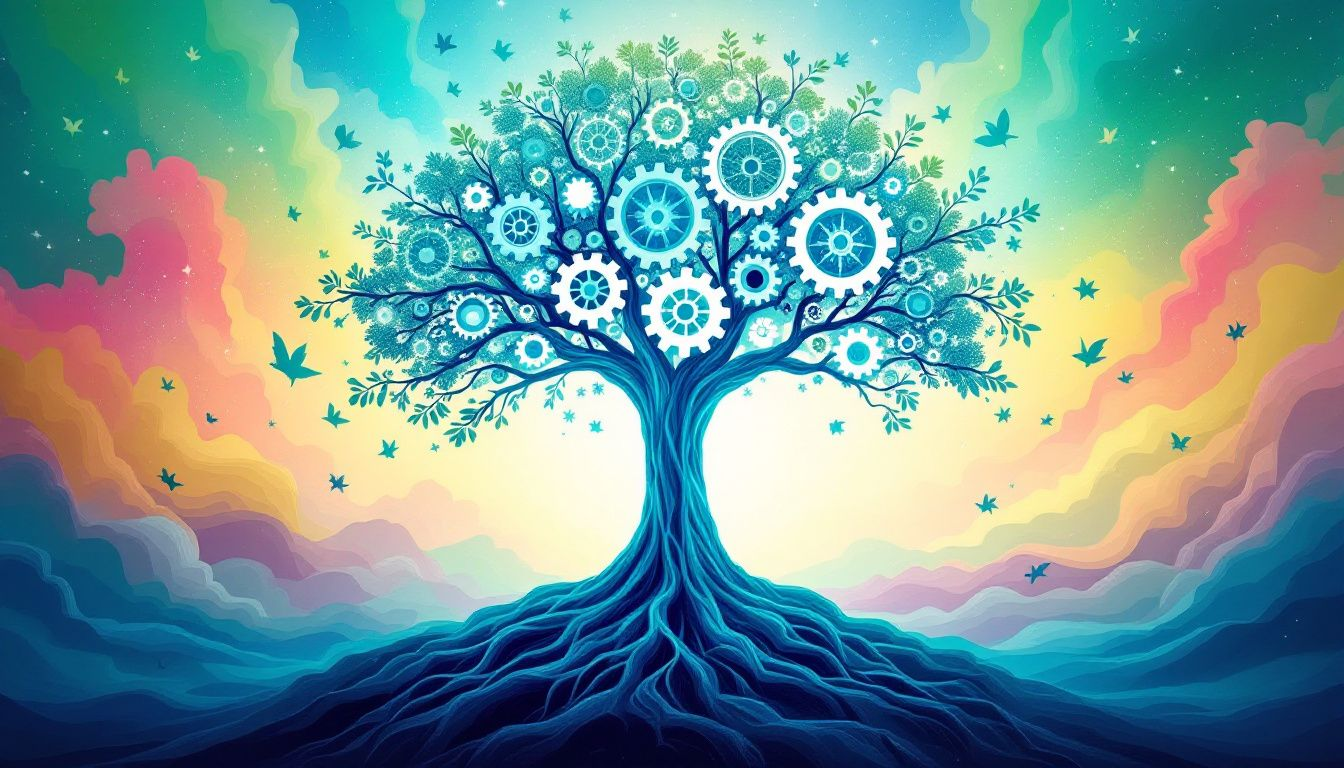 A visual representation of the long-term benefits of value integration in companies, showcasing enhanced reputation and employee satisfaction.
