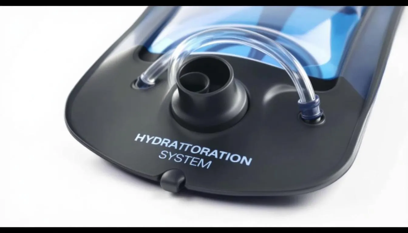 A collection of hydration bladders designed for outdoor adventures, showcasing various features such as a bite valve, screw top lid, and durable material. These hydration reservoirs are ideal for staying hydrated during activities like hiking and camping, with options for easy filling and cleaning.