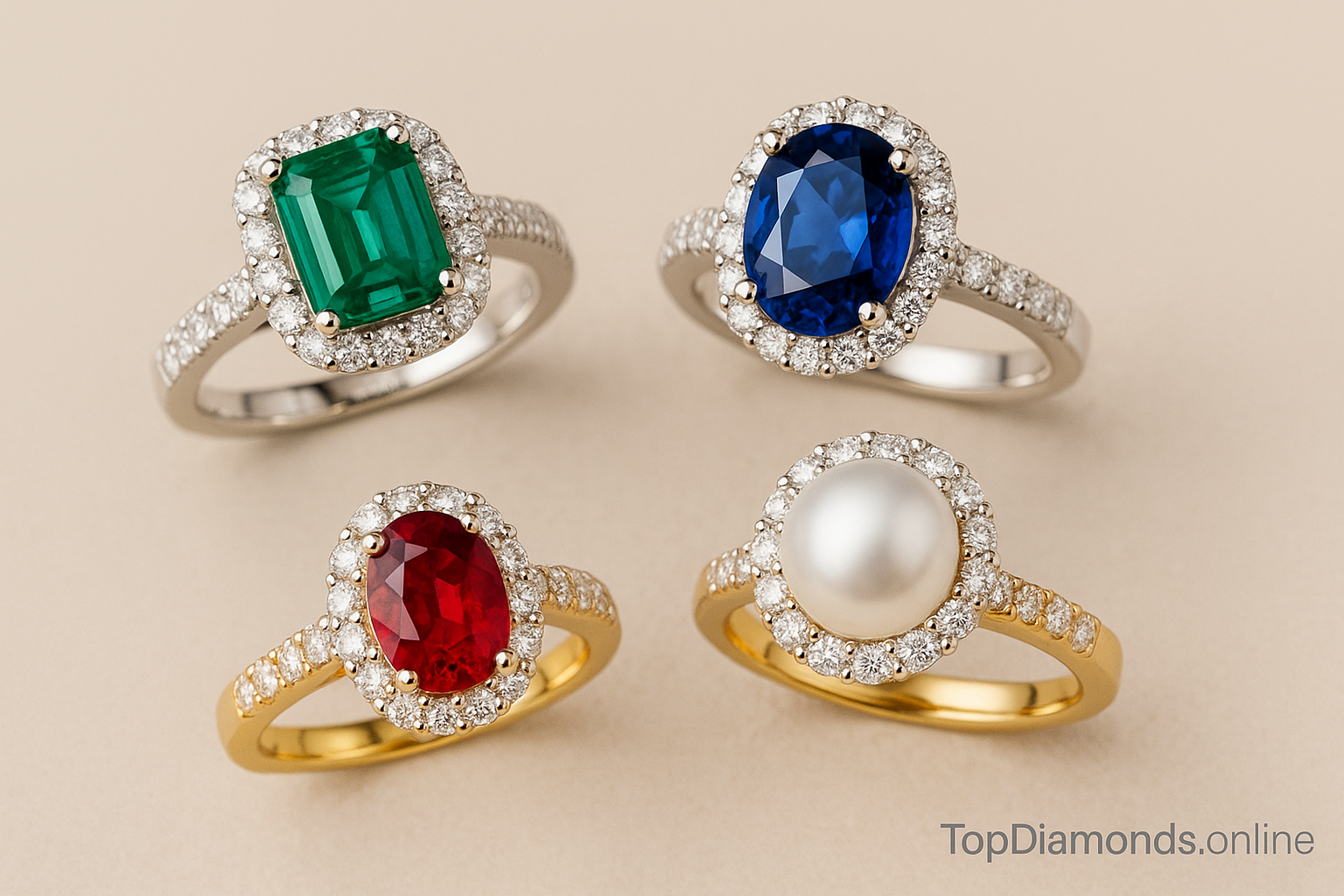 Populiariausios formos: apvali, ovali, Emerald, Cushion, Pear, Princess