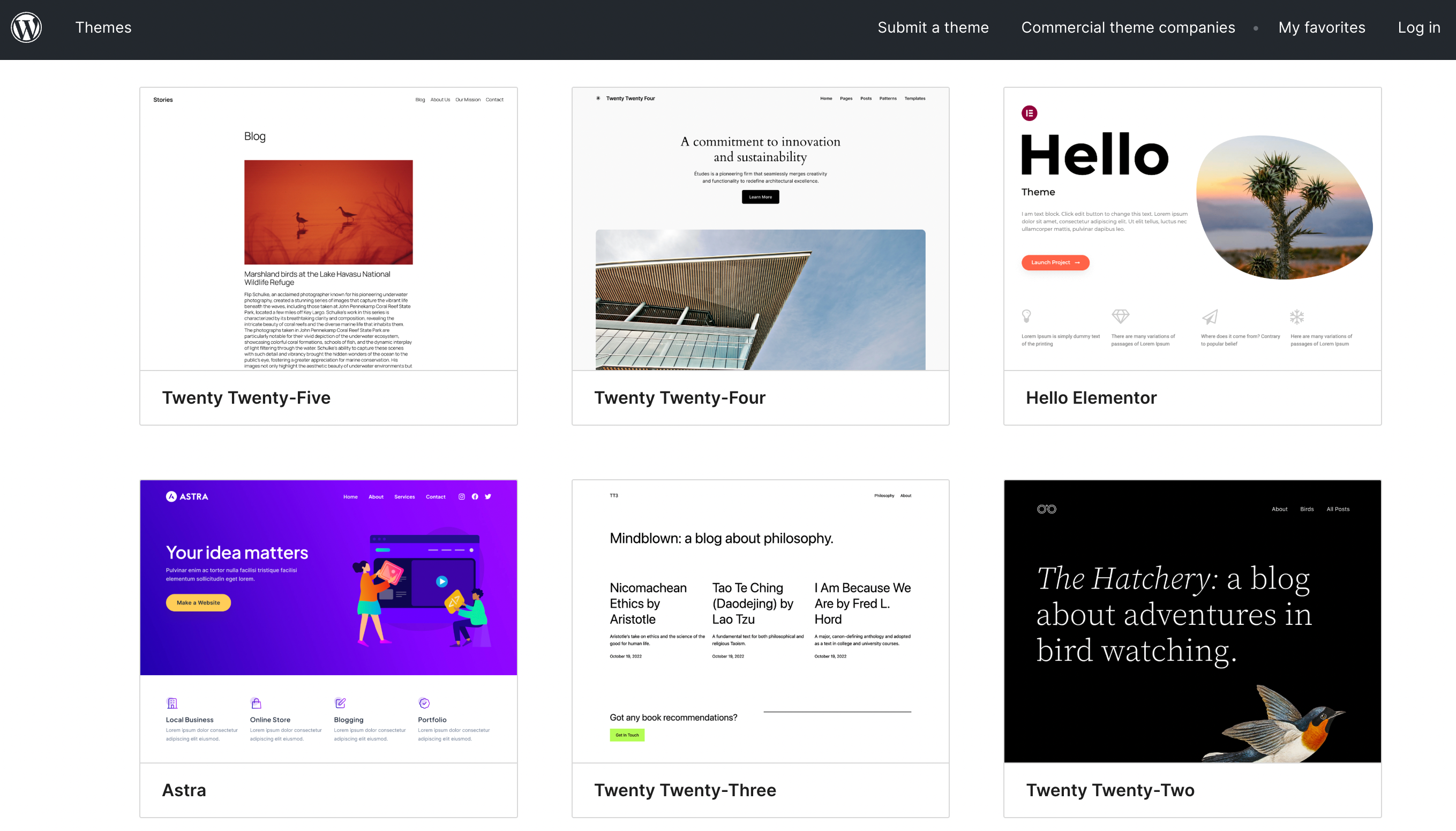 WordPress themes