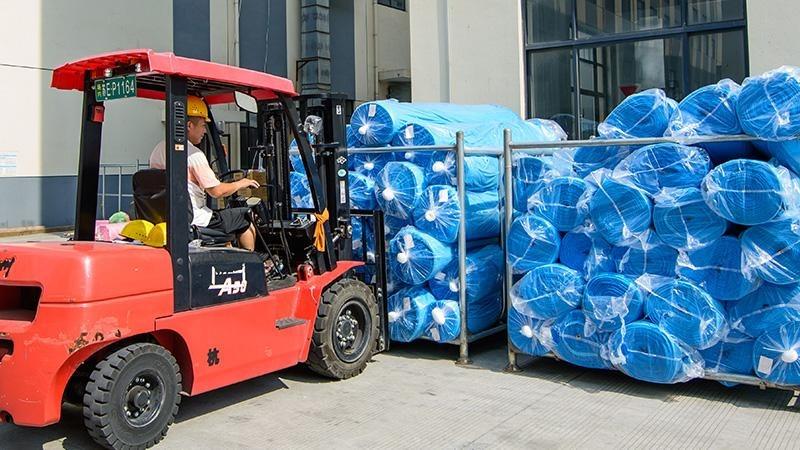 Unprocessed Rolls of Microfiber Cloth