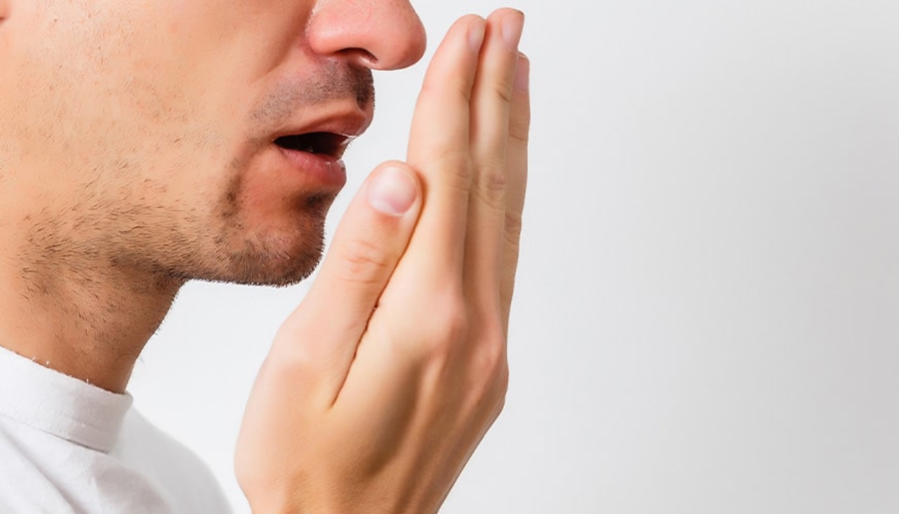 Munntørrhet Den skjulte årsaken bak dårlig ånde og såre slimhinner 11 Mann sjekker egen pust ved å holde hånden foran munnen, illustrerer bekymring for mulig dårlig ånde. munntørrhet hull i tennene tørr i munnen blant annet tørr munn gode råd årsaker til munntørrhet tørre i munnen årsaken til munntørrhet økt risiko dårlig ånde grunn av munntørrhet sammensetningen av spyttet gi munntørrhet vanligste årsaken sjøgrens syndrom munntørrhet om natten plaget av munntørrhet munntørrhet som bivirkning hvert måltid tannlege tannpleier munnen sukkerfrie sugetabletter skyldes enten høyt blodtrykk fukter slimhinnene tørr tennene spyttet munn spytt viktig bruk flere vann munnhulen årsaker hos årsaken munntørrheten god mer bør legemidler fluor spyttproduksjonen drikke gir gode råd tannlege unngå ofte dersom medisiner sugetabletter eksempel sykdommer skyldes spyttkjertlene finnes natten behandling produkter lege andre svært bivirkning vanlig økt tørre tyggegummi spyttproduksjon ubehagelig legen gjør medisin bruker sliter tillegg ekstra