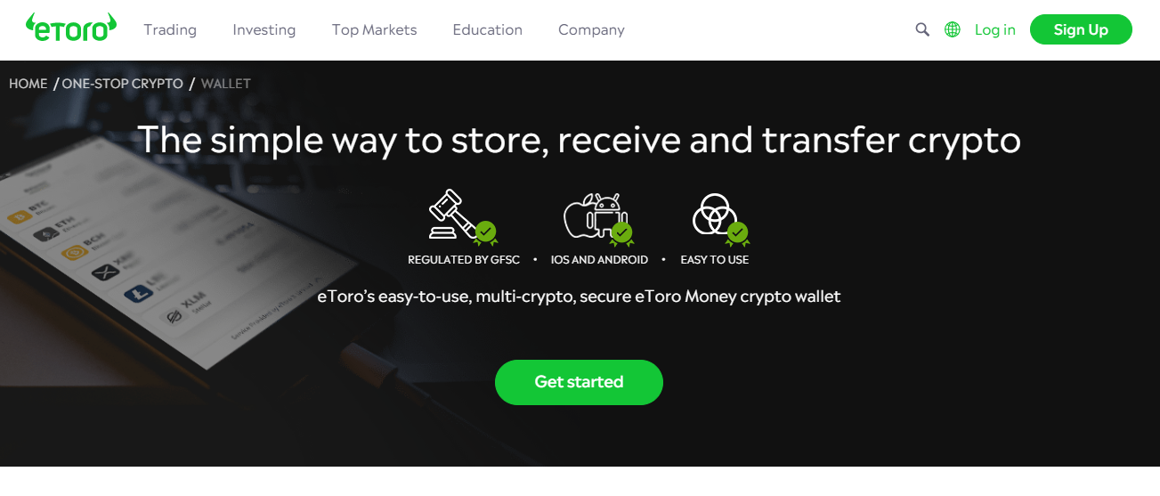 eToro Crypto Wallet