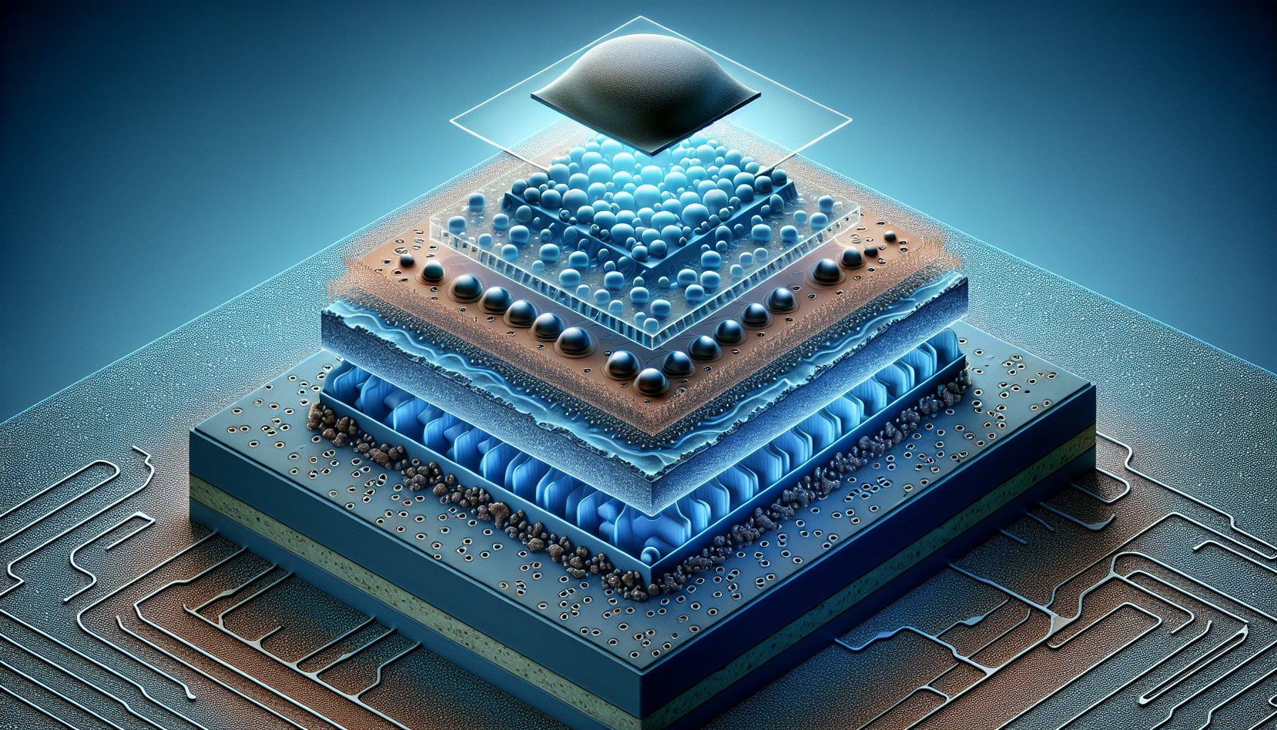 Illustration of a CMOS transistor structure