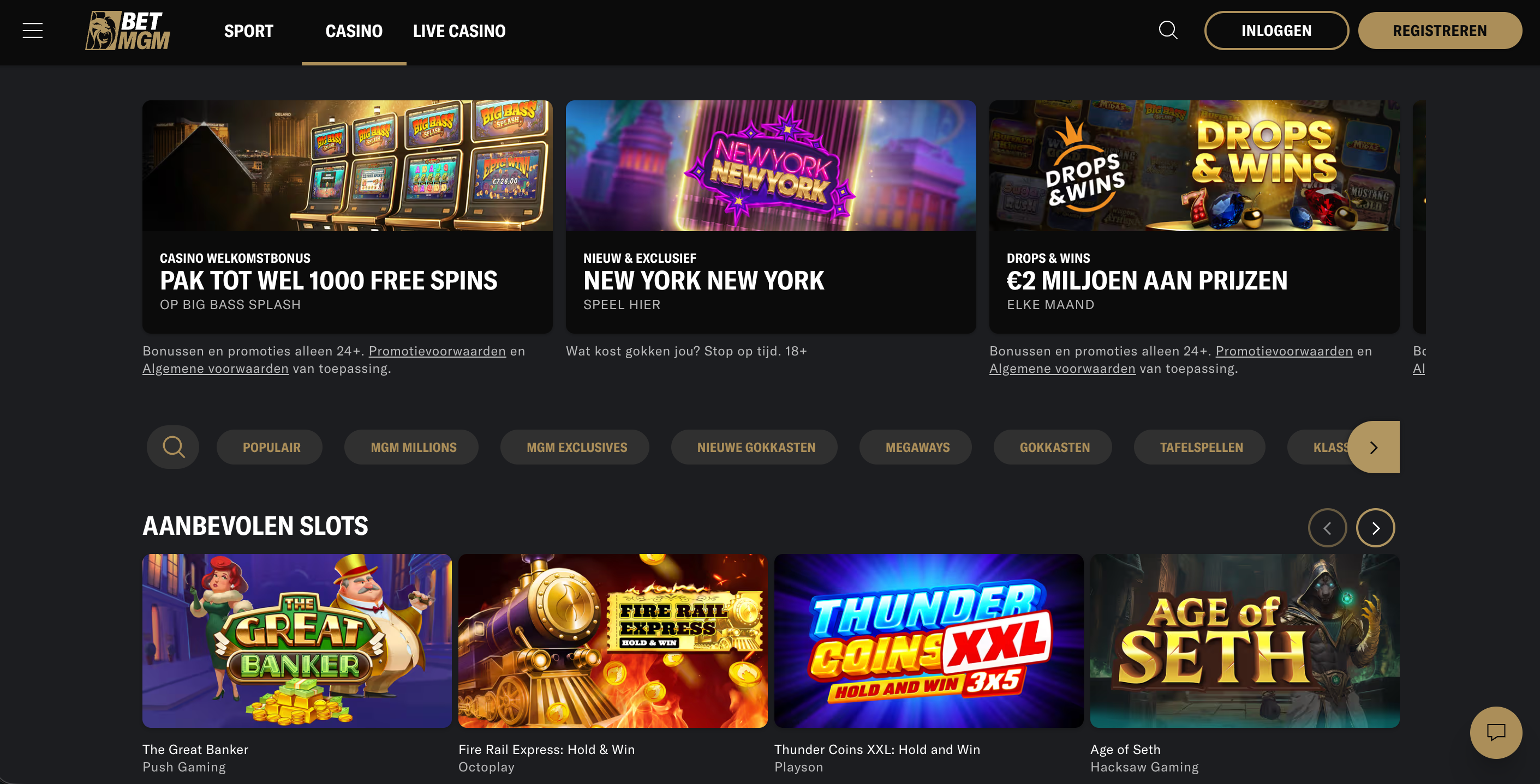 BetMGM online casino Nederland met Nederlandse vergunning en legale goksite voor online casino spellen en live casino in Nederland