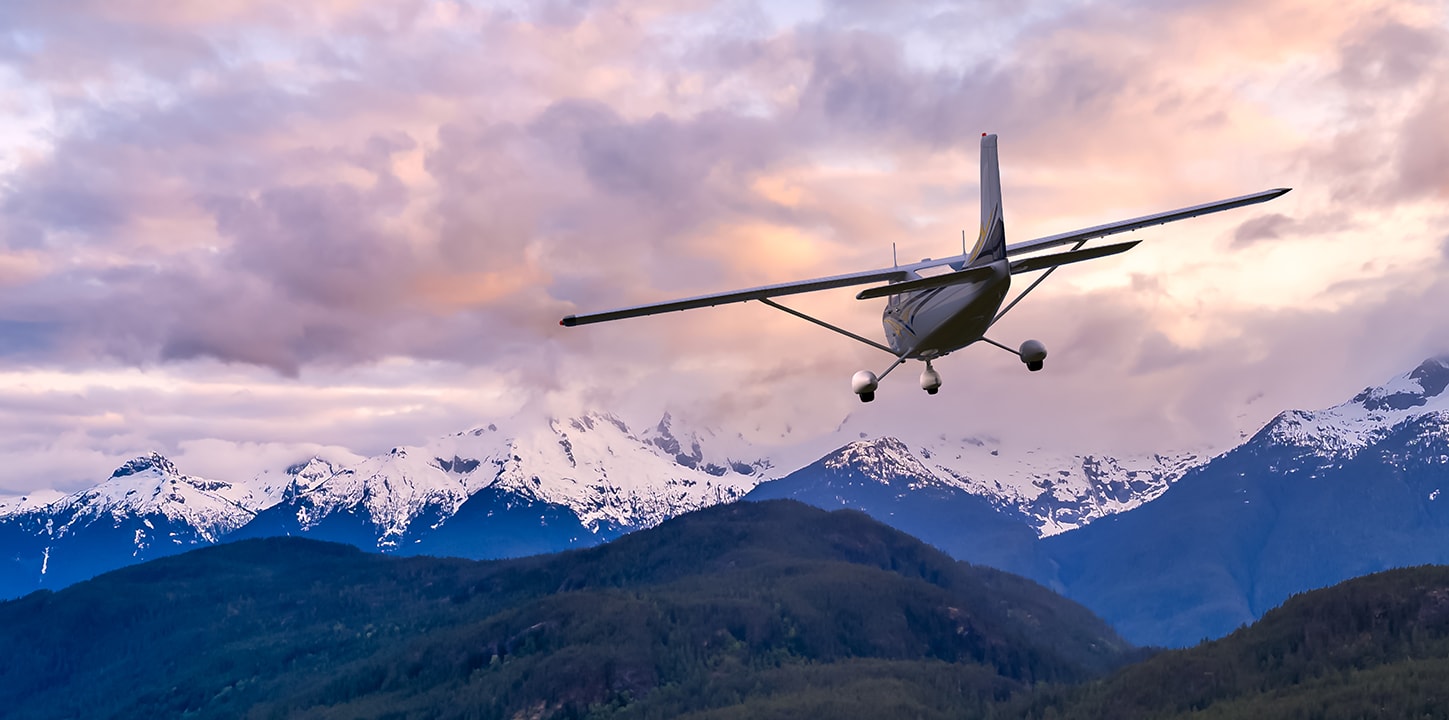 Flight training over rugged terrain to learn mountain flying techniques in Colorado