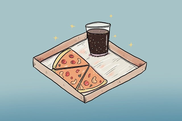 pizza, food, soda