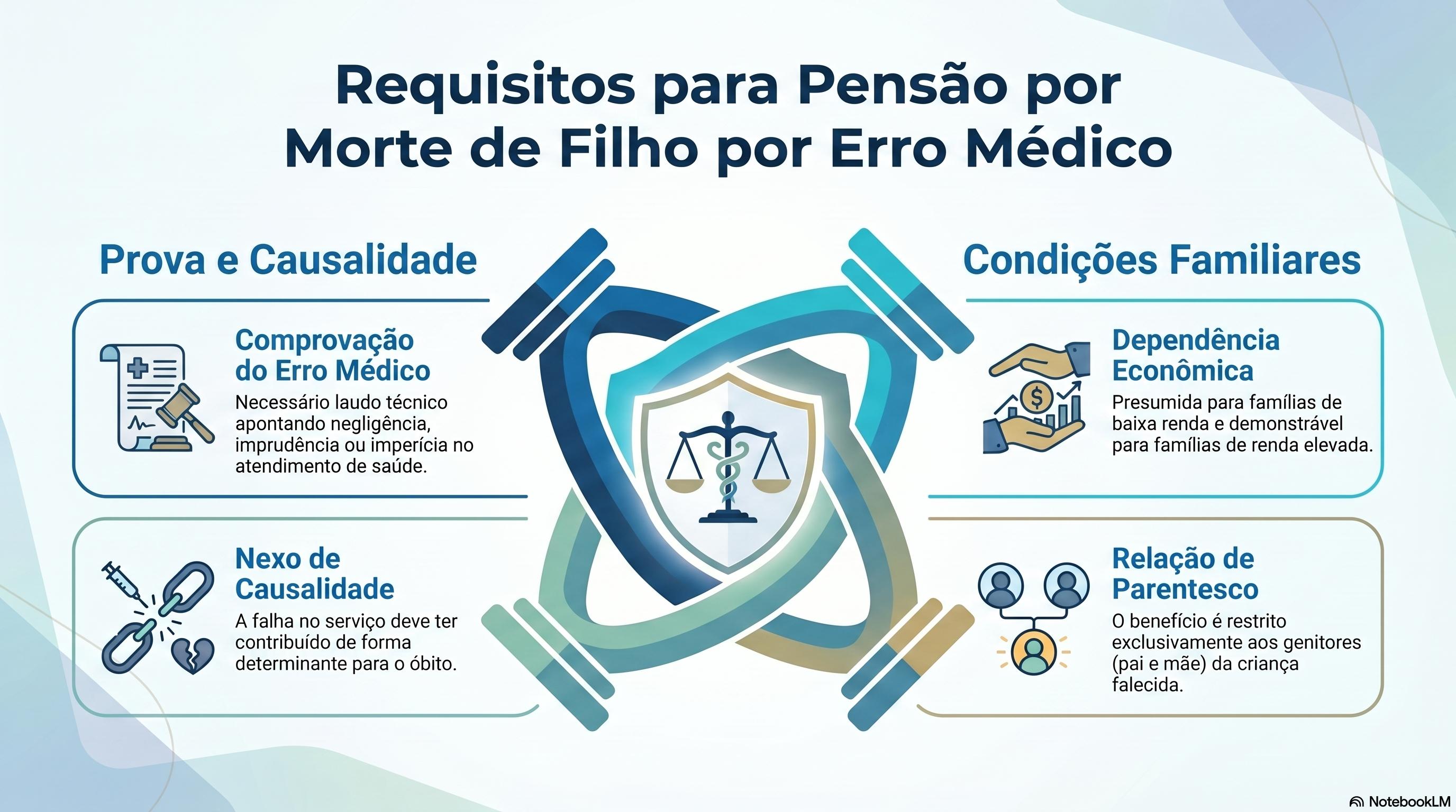 Quais s&atilde;o os requisitos para que os pais tenham direito &agrave; pens&atilde;o por morte de filho por erro m&eacute;dico?