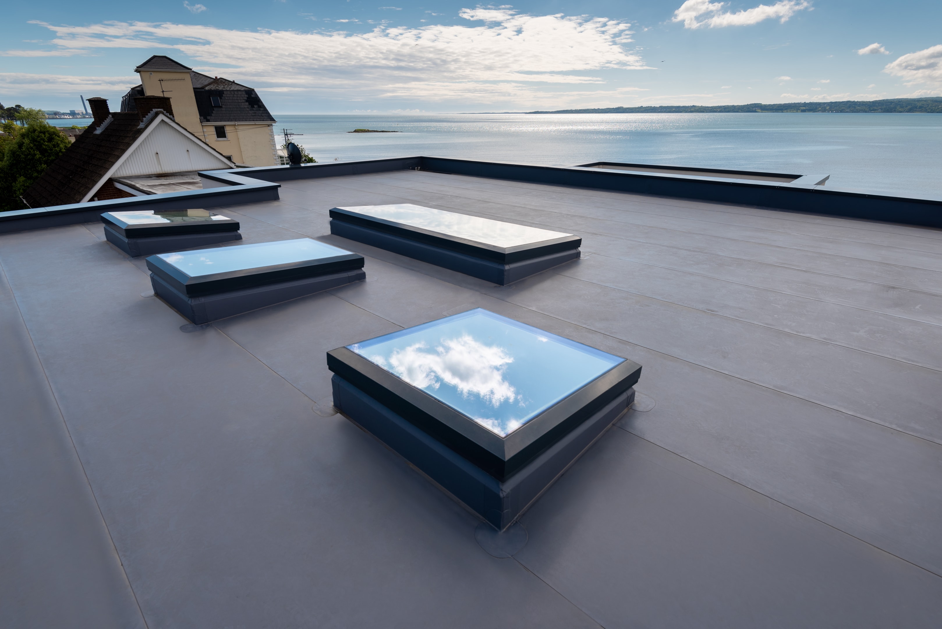 flat roof lights