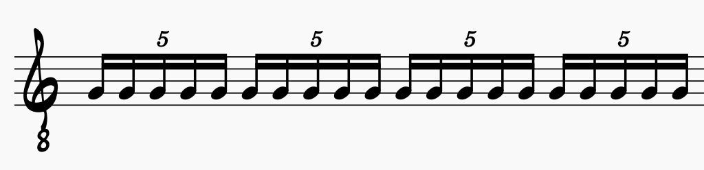 How to build out and play complex polyrhythms step two.