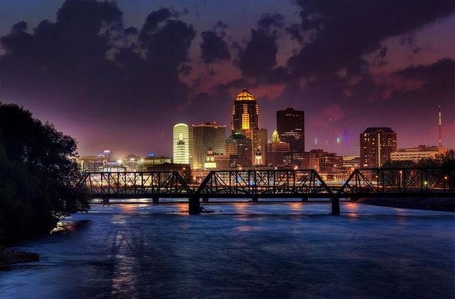 des moines, iowa, downtown