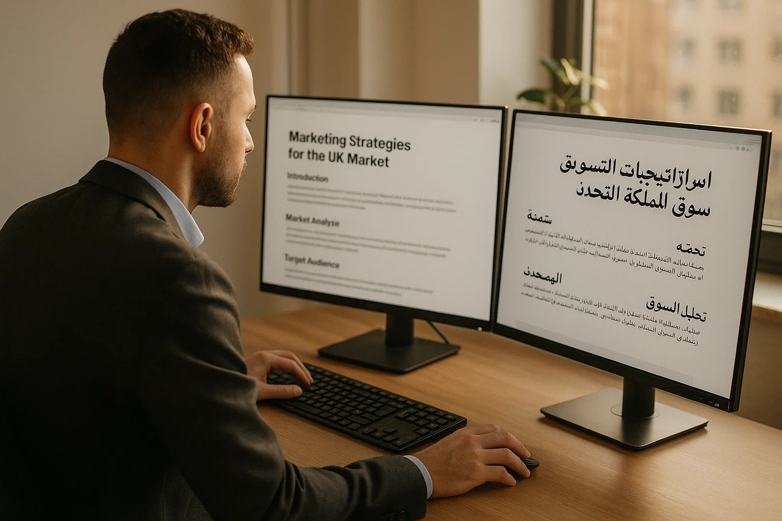 Professional localising content for both UK and Dubai markets as part of SEO strategy.