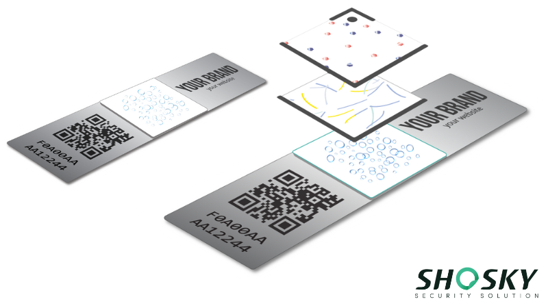 Multi-layered custom numbers security seal for brand safety and product traceability