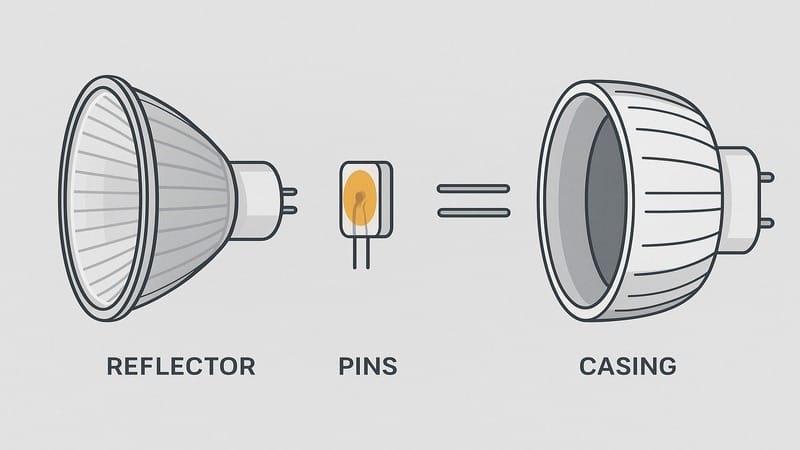 Diagram showing how bulbs operate