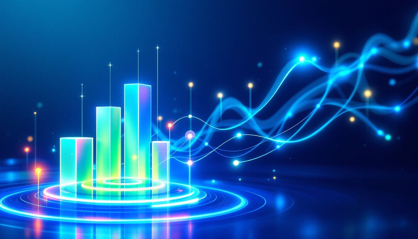 A visual representation of generating revenue through business websites, including charts and graphs.