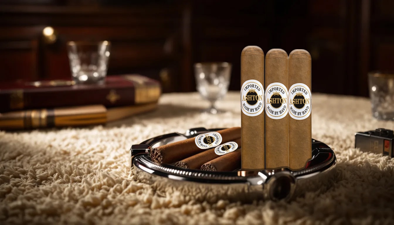 An overview of Ashton Classic cigars showcasing their premium quality.