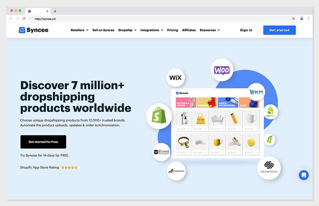 dropshipping bath and body products - syncee