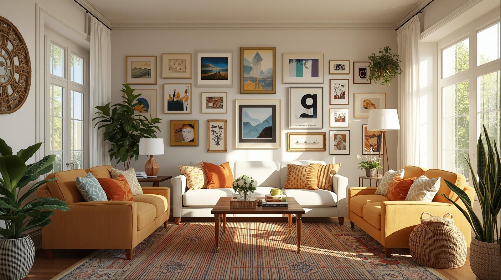 Earthy orange room