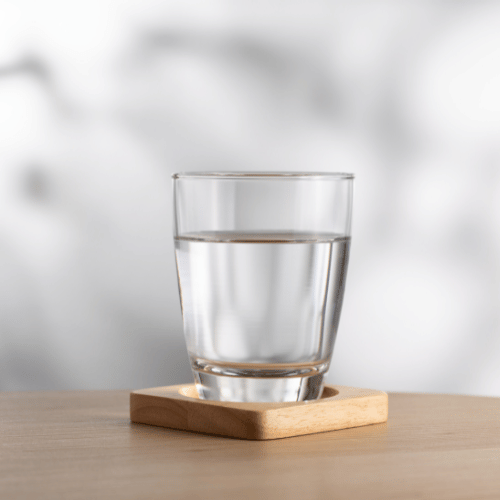 Glass with water