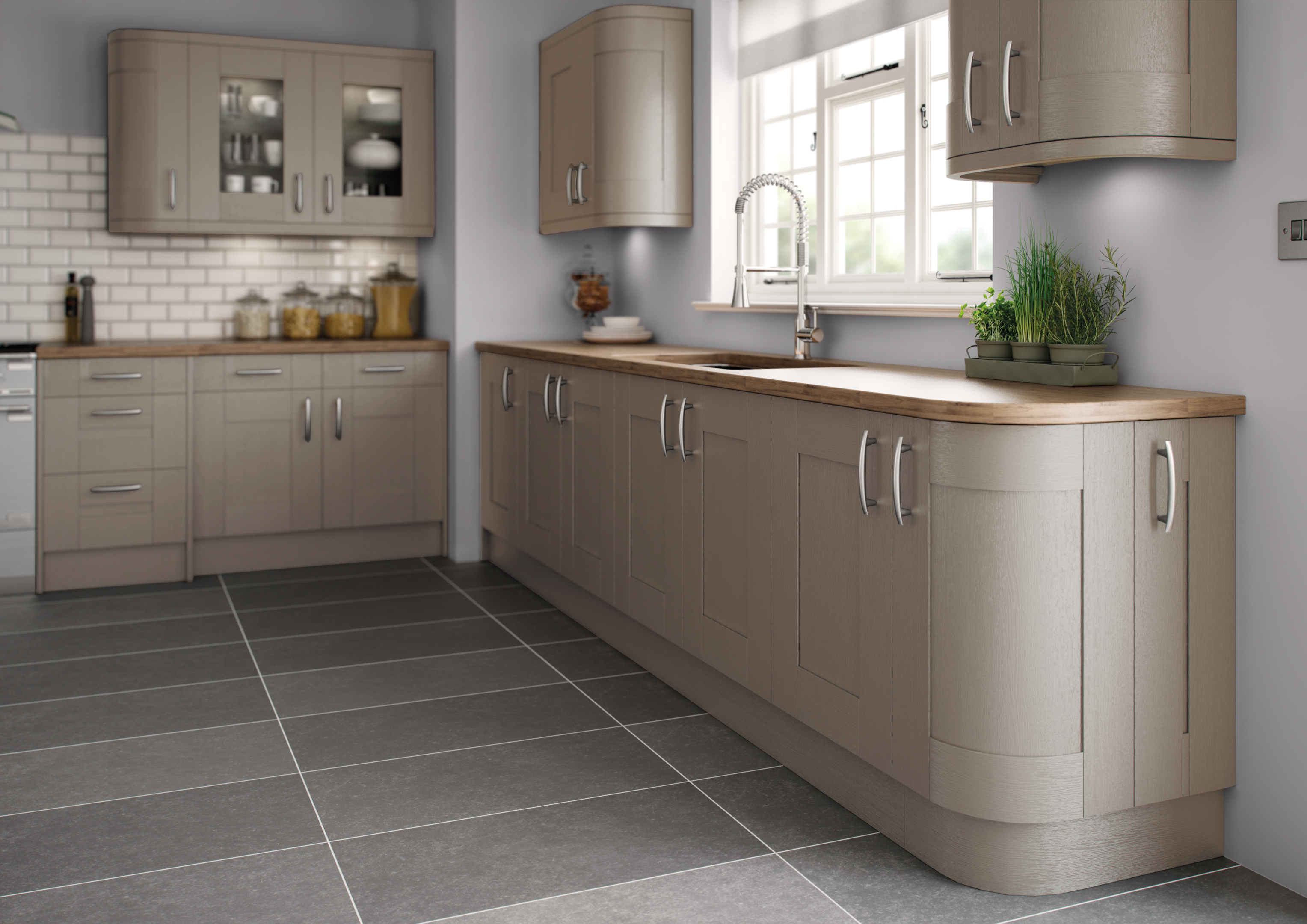 Hand painted kitchen