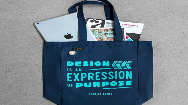 printing on a tote bag
