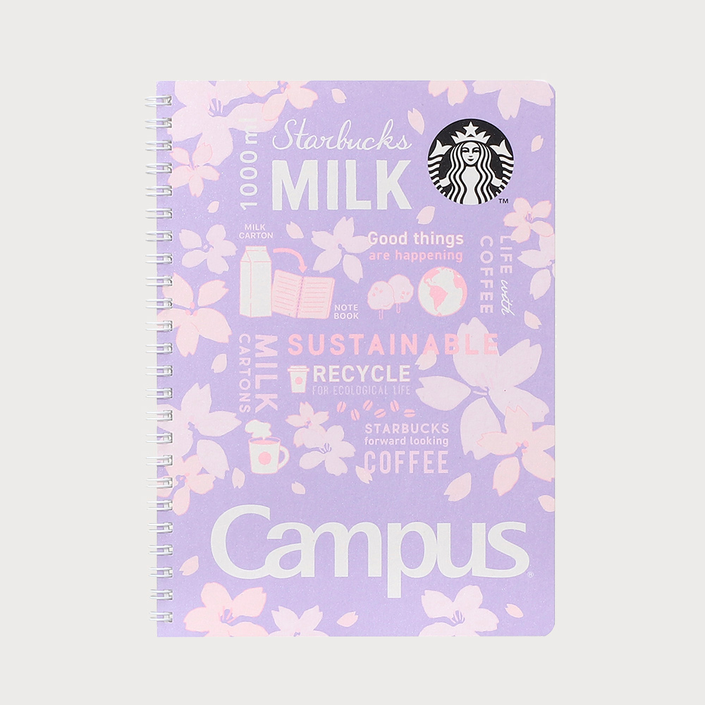 SAKURA 2023 Starbucks Japan Purple Campus Ring Notebook