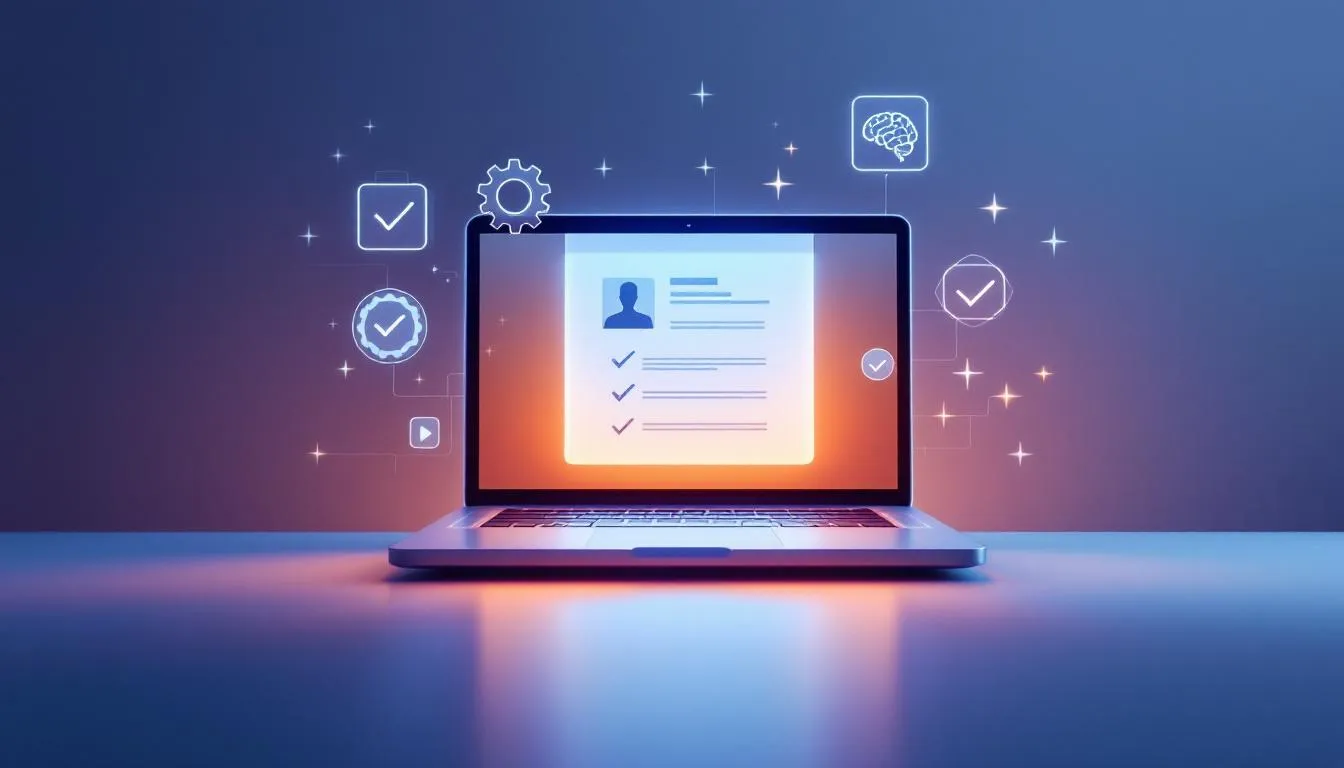 A visual representation of the benefits of using an AI resume writer.