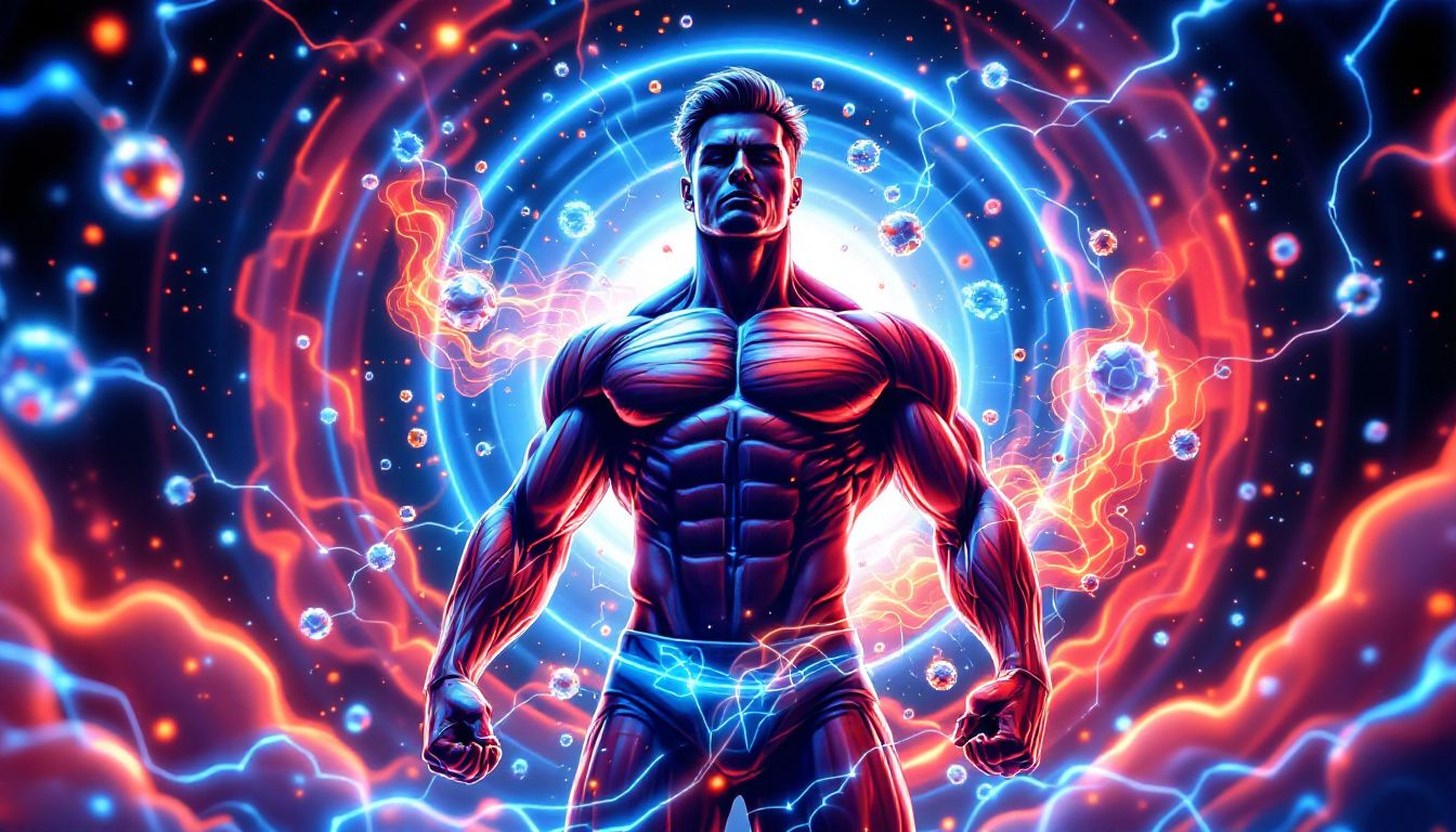 An athlete experiencing the benefits of the creatine loading phase during a workout.