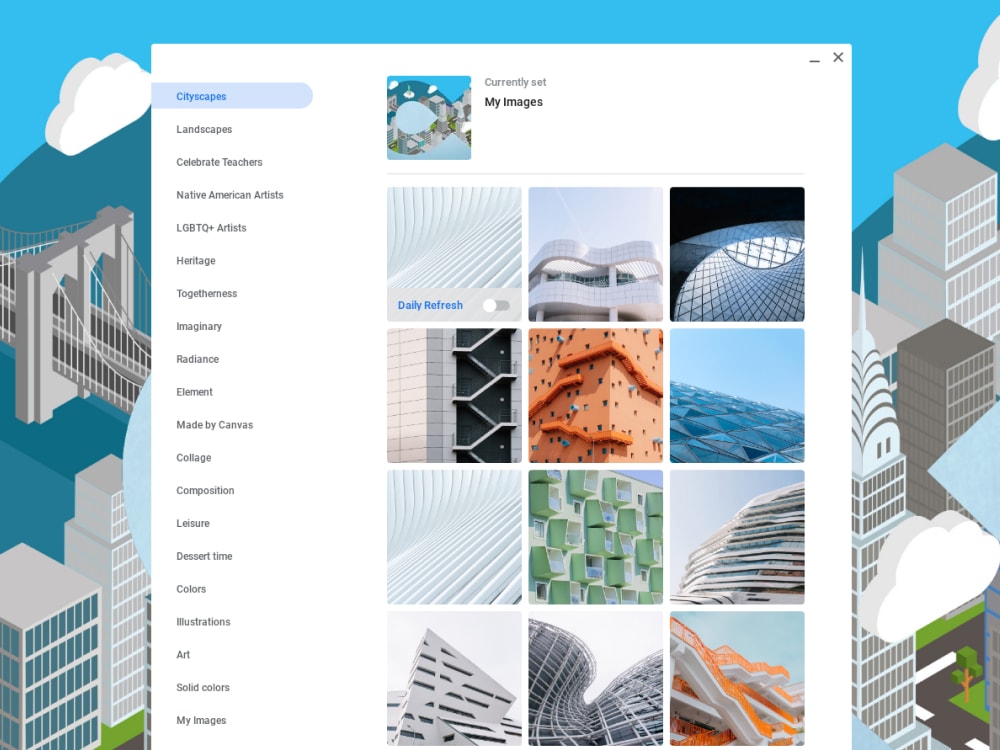 Step 2: Browse Preloaded Wallpapers