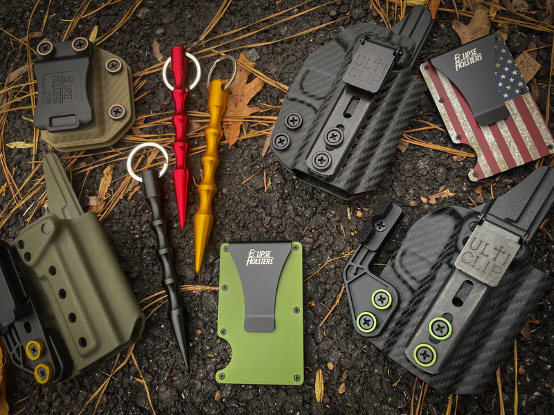 Image of gun holsters and self-defense protection items from Eclipse Holsters.