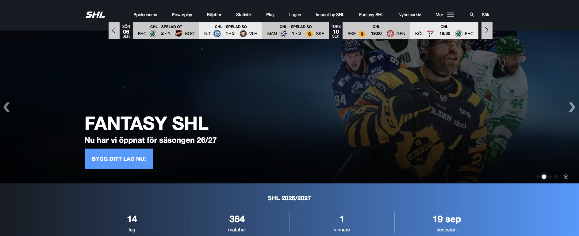 shl hemsida