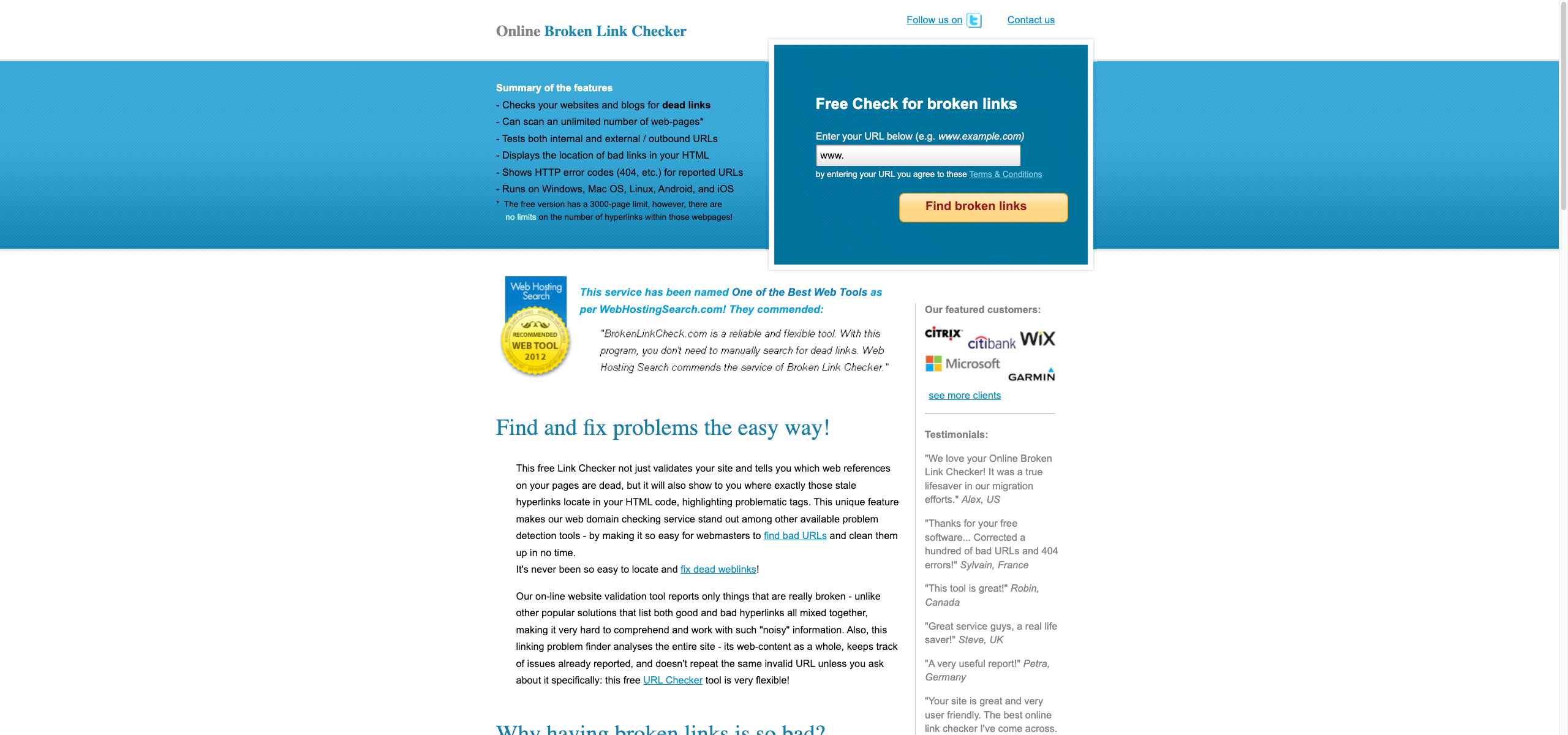 Free Broken Link Checker