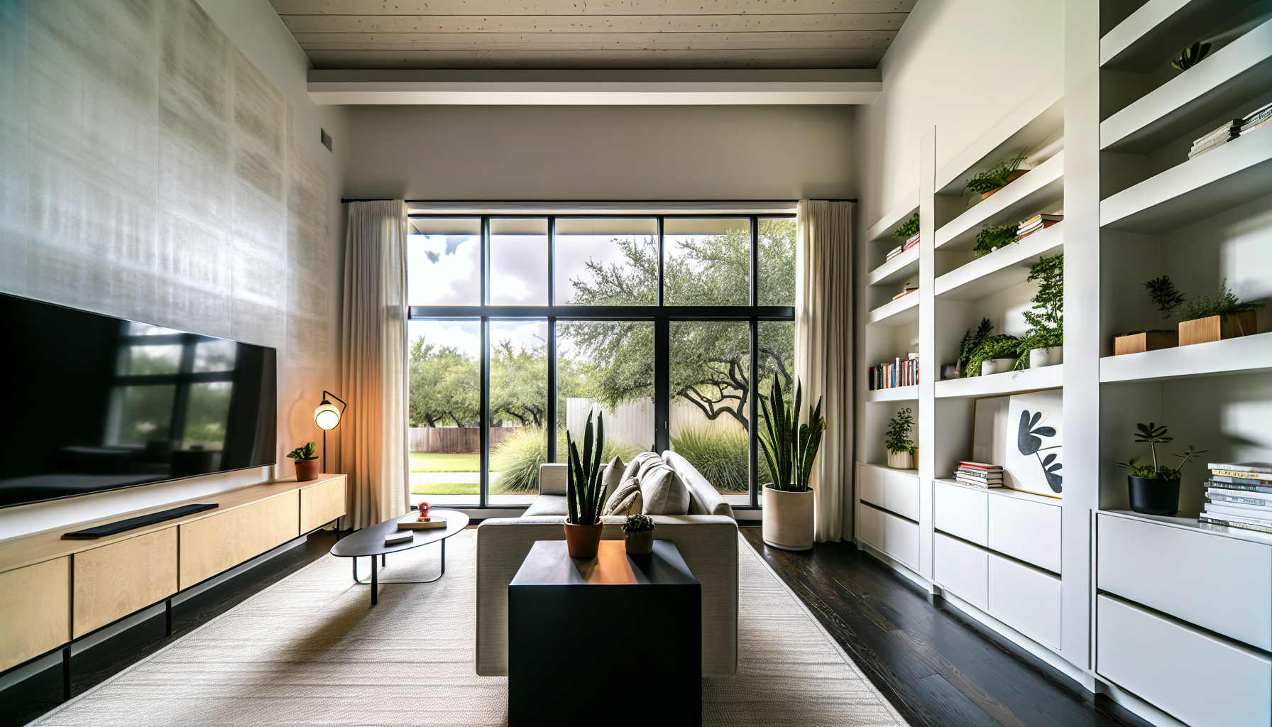 Maximizing natural light with large windows in Austin, TX homes